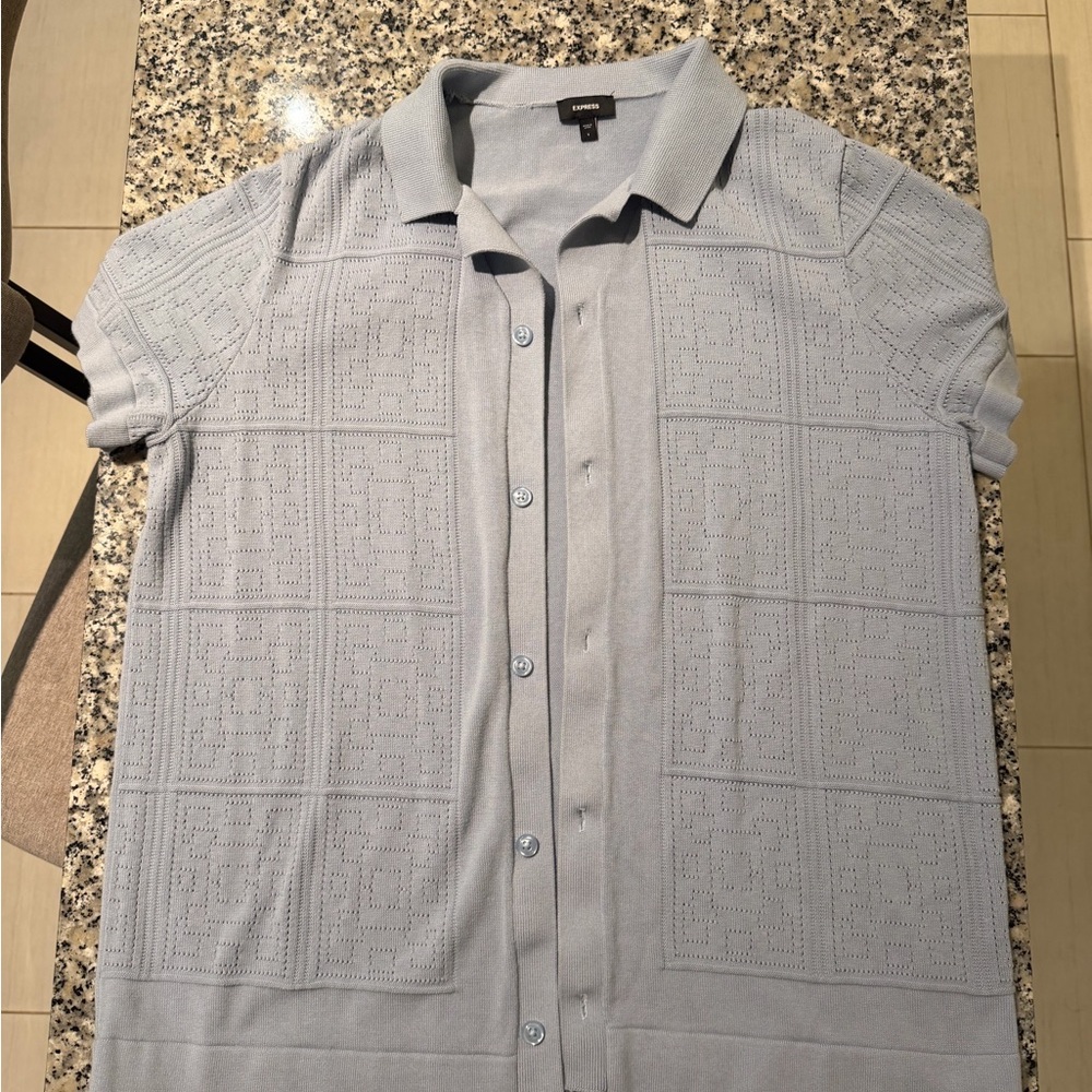 Express Light Blue Men's Sweater